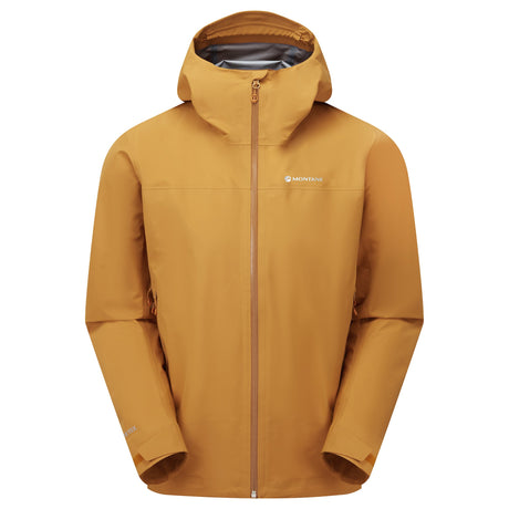 Amber Montane Men's Phase Lite Waterproof Jacket Front MPLJAAMB