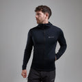 Black Montane Men's Protium Lite Hooded Fleece Jacket Model 4 MPOLHBLA