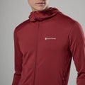 Dark Maple Montane Men's Protium Lite Hooded Fleece Jacket Model 4 MPOLHDAM
