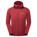 Dark Maple Montane Men's Protium Lite Hooded Fleece Jacket Front MPOLHDAM