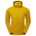 Ginkgo Gold Montane Men's Protium Lite Hooded Fleece Jacket Front MPOLHGIN
