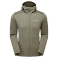 Caper Montane Men's Protium Hooded Fleece Jacket Front MPRHOCAP