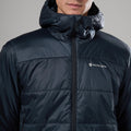 Eclipse Blue Montane Men's Prism Hooded Insulated Jacket Model 4 MPRJHECL