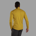 Ginkgo Gold Montane Men's Protium Lite Pull On Fleece Model Back MPRLPGIN