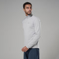 Platinum Montane Men's Protium Lite Pull On Fleece Model Front MPRLPPLA