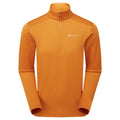 Amber Montane Men's Protium Fleece Pull-On Jacket Front MPRPOAMB