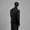 Black Montane Protium Fleece Pull-On Jacket Model Back MPRPOBLA