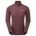 Dark Garnet Montane Protium Fleece Pull-On Jacket Front MPRPODGA