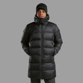 Black Montane Men's Polaron XT Hooded Down Jacket Model 3 MPXTHBLA