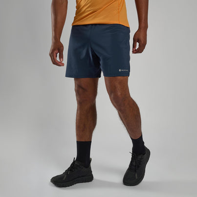 Eclipse Blue Montane Men's Slipstream 7" Trail Running Shorts Front MS7SHECL