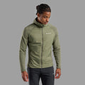 Caper Montane Men's Sirocco Lite Hooded Insulated Jacket Model Front MSILHCAP