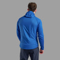 Neptune Blue Montane Men's Sirocco Lite Hooded Insulated Jacket Model Back MSILHNEP