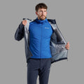 Neptune Blue Montane Men's Sirocco Lite Hooded Insulated Jacket Model 7 MSILHNEP