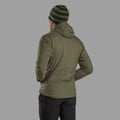 Caper Montane Men's Sirocco Hooded Insulated Jacket Model Back MSIRHCAP