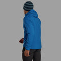Neptune Blue Montane Men's Sirocco Hooded Insulated Jacket Model Back MSIRHNEP