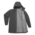 Midnight Grey Montane Men's Spirit Long Waterproof Jacket Model Front MSLOJMNG
