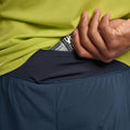 Eclipse Blue Montane Men's Slipstream Twin Skin Running Shorts Model 4 MSTSSECL
