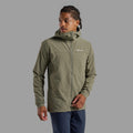 Caper Montane Men's Tenacity Hooded Softshell Jacket Model Front MTENHCAP