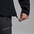 Black Montane Men's Tenacity XT Hooded Softshell Jacket Model 4 MTEXHBLA