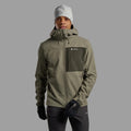 Caper Montane Men's Tenacity XT Hooded Softshell Jacket Model Front MTEXHCAP