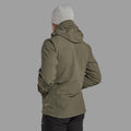 Caper Montane Men's Tenacity XT Hooded Softshell Jacket Model Back MTEXHCAP