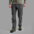 Midnight Grey Montane Men's Terra XT Pants Model Front MTEXRMNG
