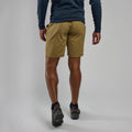 Olive Montane Men's Terra Lite Shorts Model Back MTLSHOLI