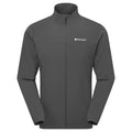 Midnight Grey Montane Men's Tenacity Nano Softshell Jacket Front MTNNJMNG