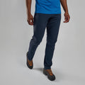 Eclipse Blue Montane Men's Tenacity Lite Pants Model Front MTNPRECL