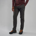 Midnight Grey Montane Men's Tenacity Lite Pants Model Front MTNPRMNG
