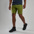 Alder Green Montane Men's Tenacity Lite Shorts Model Front MTNSHALG