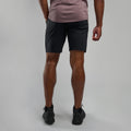 Black Montane Men's Tenacity Lite Shorts Model Back MTNSHBLA