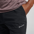 Black Montane Men's Tenacity Lite Shorts Model 4 MTNSHBLA