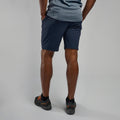 Eclipse Blue Montane Men's Tenacity Lite Shorts Model Back MTNSHECL