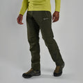 Oak Green Montane Men's Terra Pants Model Front MTPNSOAK