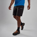 Black Montane Men's Terra Shorts Model Front MTRASBLA