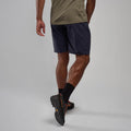 Eclipse Blue Montane Men's Terra Shorts Model Back MTRASECL