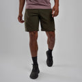 Oak Green Montane Men's Terra Shorts Model Front MTRASOAK