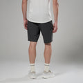 Midnight Grey Montane Men's Tenacity Softshell Shorts Model Back MTSHOMNG