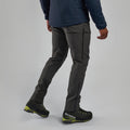 Midnight Grey Montane Men's Tenacity XT Pants Model Back MTXTLMNG