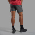 Midnight Grey Montane Men's Volantis 7" Shorts Model Back MVO7SMNG