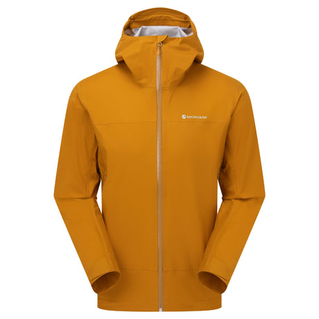 Amber Montane Men's Vortic Waterproof Jacket Front MVORJAMB