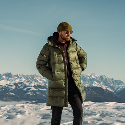 Caper Montane Men's Polaron XT Hooded Down Jacket Front MPXTHCAP