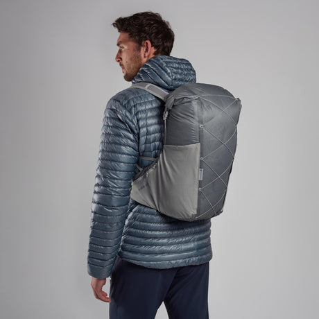 Pebble Blue Montane Trailblazer® LT 20L Backpack Side PTL20PEB