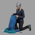 Neptune Blue Montane Valen 40+5L Backpack Model Front PVA40NEP