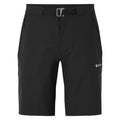 Black Montane Men's Dynamic Lite Shorts Front MDLSHBLA